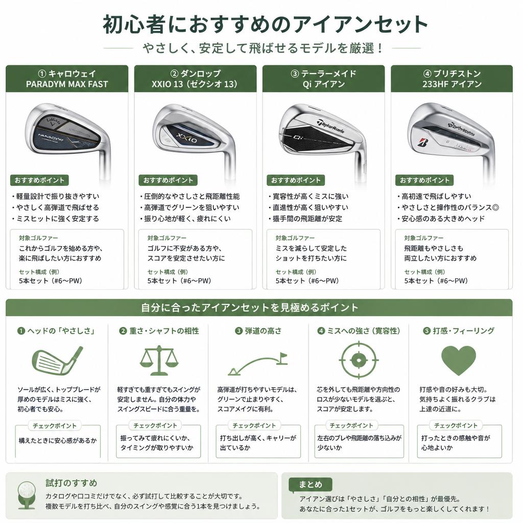 3. おすすめのアイアンセット